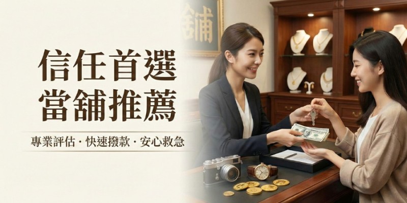 當鋪推薦全解析｜別被廣告話術騙了！教你挑出合法良心當鋪